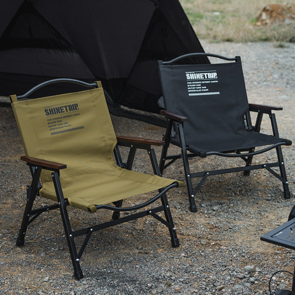 BetterEV Camping-SHINETRIP-ST-05-Kermit-Detachable-Camping-Chair-Aluminum-Oak-Armrest-Portable-Outdoor-Seat