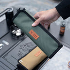BetterEV Camping Camping Cutlery Set Portable Stainless Steel Waterproof Roll Organizer