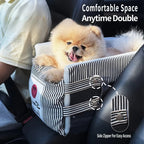 BetterEV Camping Center Console Pet Safety Seat Detachable Washable Foldable Portable Travel Dog Bed