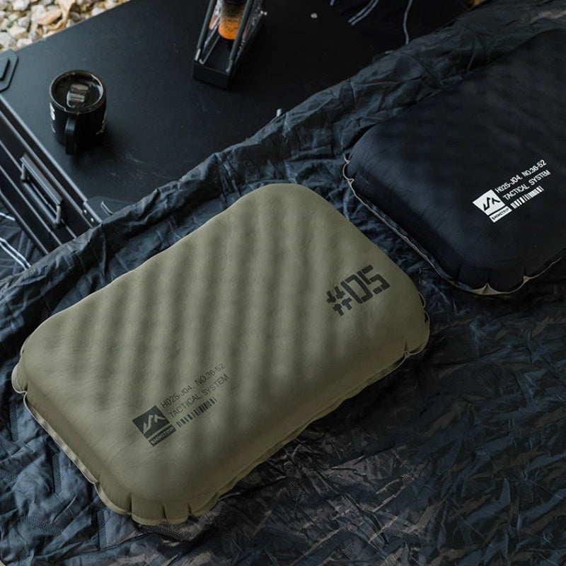 Inflatable Camping Pillow · Ice-Silk Cover — image 2