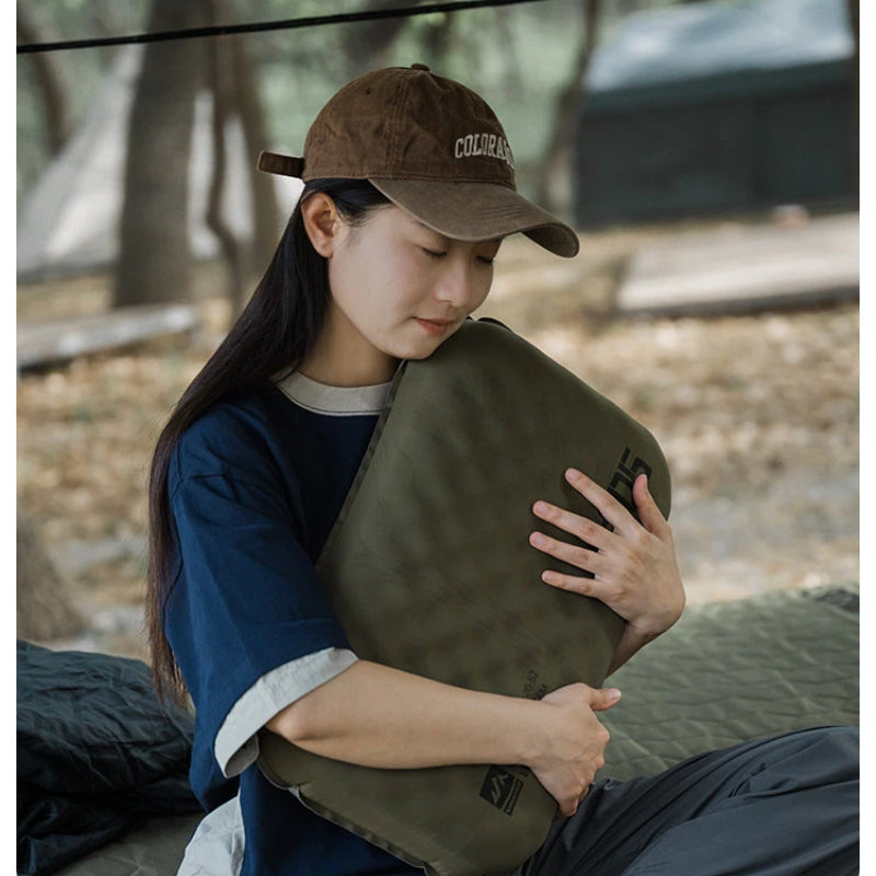 Inflatable Camping Pillow · Ice-Silk Cover — image 7