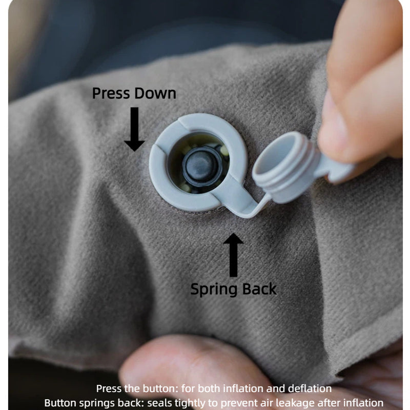 Inflatable Camping Pillow · Ice-Silk Cover — image 12